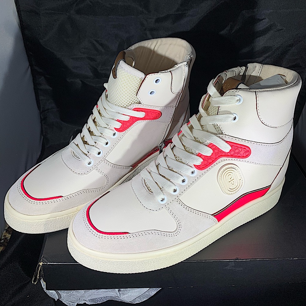 Coach Women’s High-Top Leather Sneaker